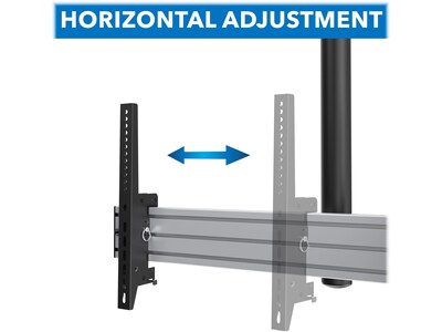 Mount-It! Tilt Ceiling Dual TV Mount, 110 lbs. Max. (MI-512L)