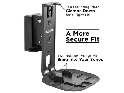 Mount-It! Wall Mount for Speakers, Black (MI-SB434)