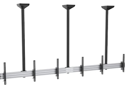 Mount-It! Tilt Ceiling Triple TV Mount for 3 LCD displays, Lockable, Screen Size: 45-50, 110 lbs. Max. (MI-513L)