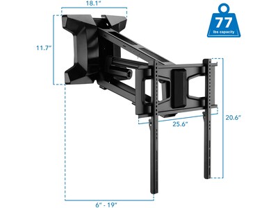 Mount-It! Motorized Lift TV Mount, Screen Size: 40"-70", 77 lbs. Max. (MI-386)