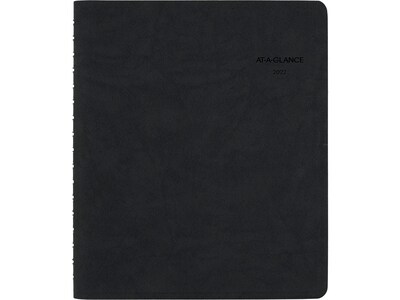 2022 AT-A-GLANCE 6.5 x 8.75 Daily Appointment Book, Action Planner, Black (70-EP03-05-22)