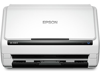 Epson DS-530 II Duplex Document Scanner, White/Black (B11B261202)
