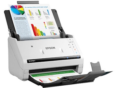 Epson DS-575W II Duplex Document Scanner, White/Black (B11B263202)