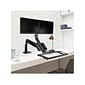 Mount-It! Adjustable Dual-Monitor Mount, Up to 27", Black (MI-7984)