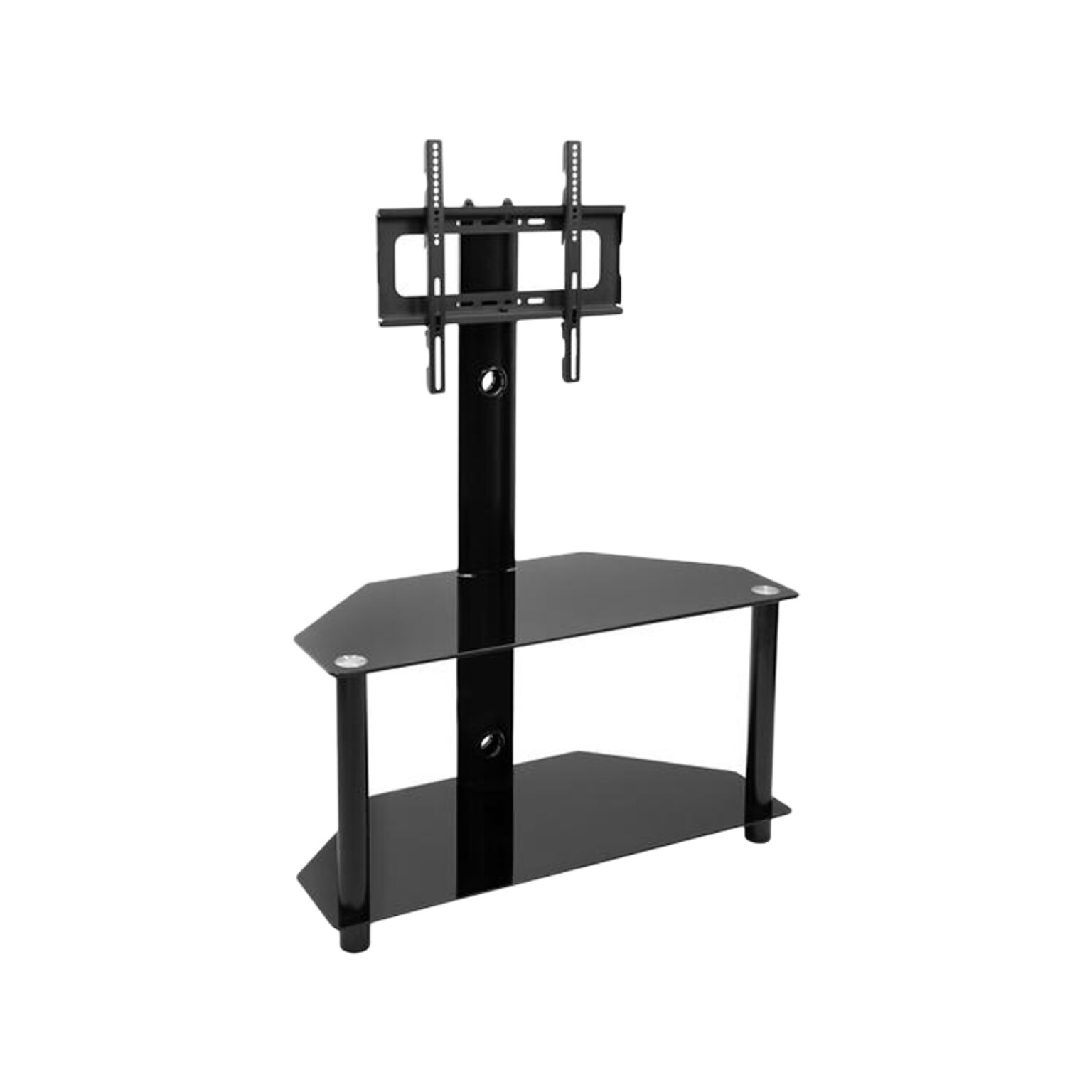 Mount-It! Steel Pedestal TV Stand, Screens up to 55, Black (MI-1860)