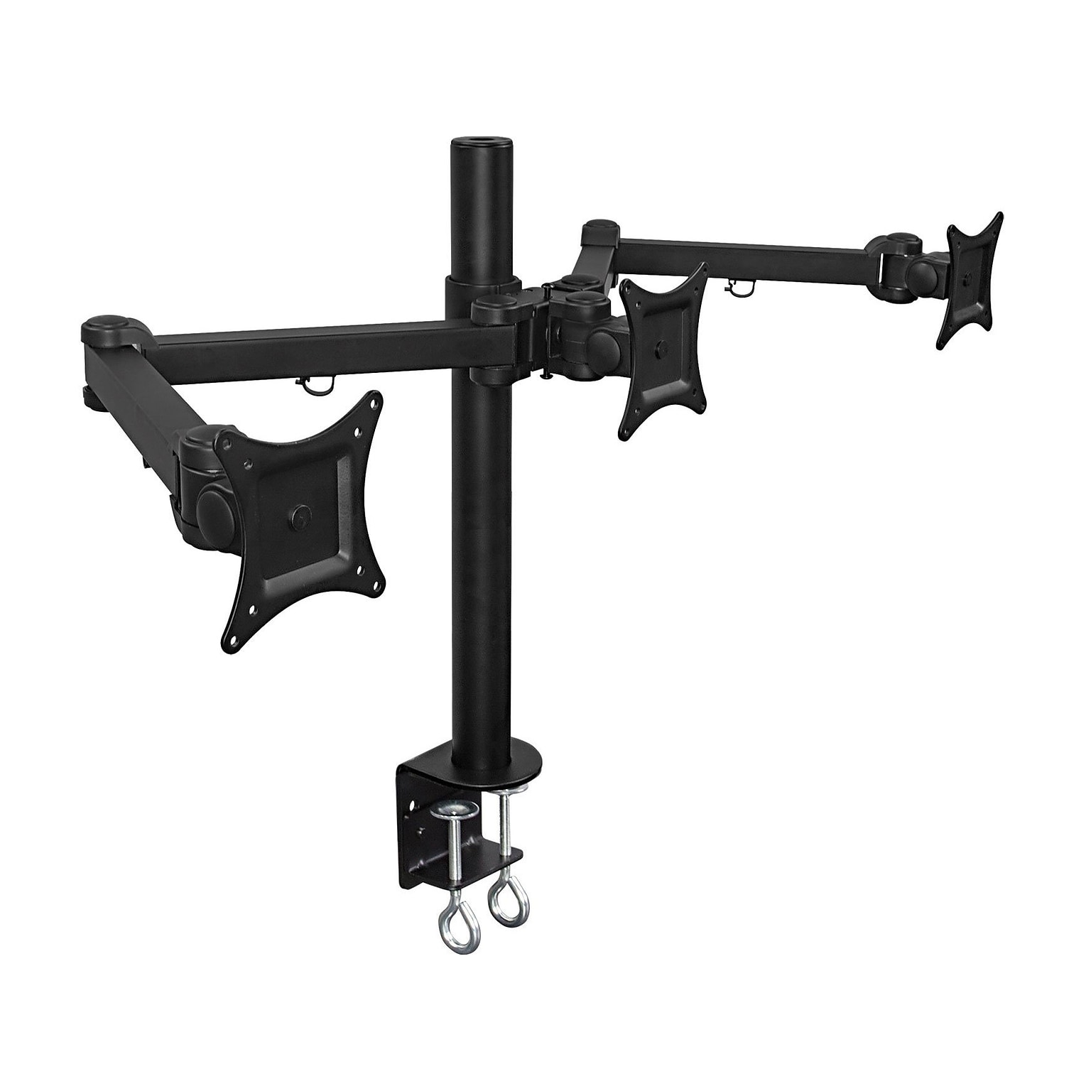 Mount-It! Adjustable Triple Monitor Mount, Up to 32, Black (MI-753XL)