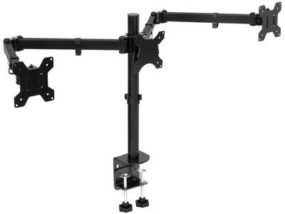 Mount-It! Adjustable Triple Monitor Mount, Up to 32, Black (MI-753XL)
