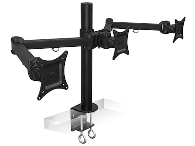 Mount-It! Adjustable Triple Monitor Mount, Up to 32", Black (MI-753XL)