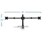 Mount-It! Adjustable Triple Monitor Mount, Up to 32", Black (MI-753XL)