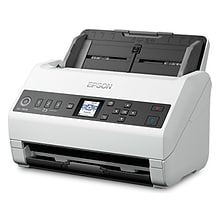 Epson DS-730N Duplex Document Scanner, White/Black (B11B259201)