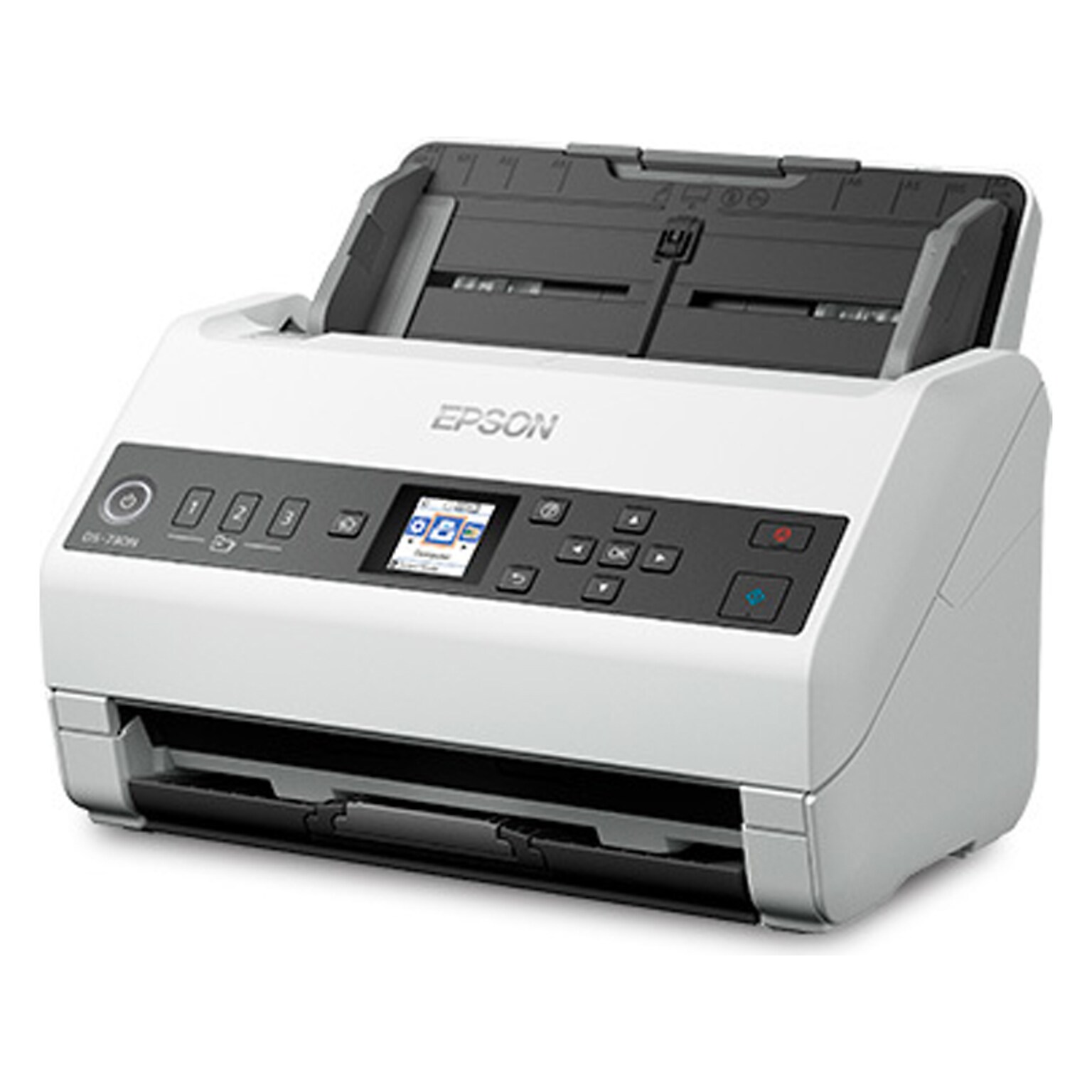 Epson DS-730N Duplex Document Scanner, White/Black (B11B259201)