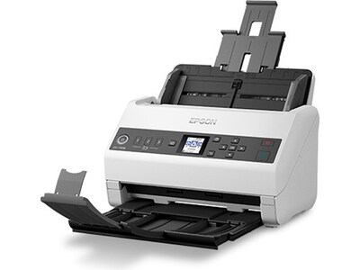 Epson DS-730N Duplex Document Scanner, White/Black (B11B259201)