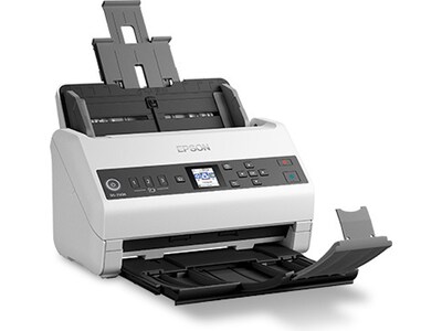 Epson DS-730N Duplex Document Scanner, White/Black (B11B259201)