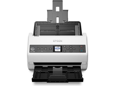 Epson DS-730N Duplex Document Scanner, White/Black (B11B259201)