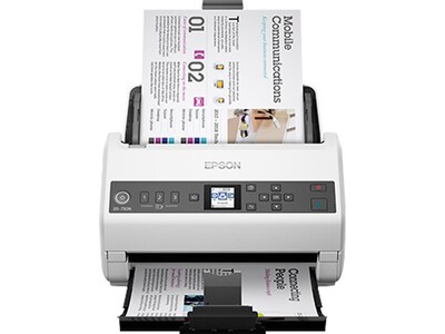 Epson DS-730N Duplex Document Scanner, White/Black (B11B259201)