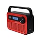 Jensen JEP-250 AM/FM Weather Alert Radio, Red/Black (JEP-250)