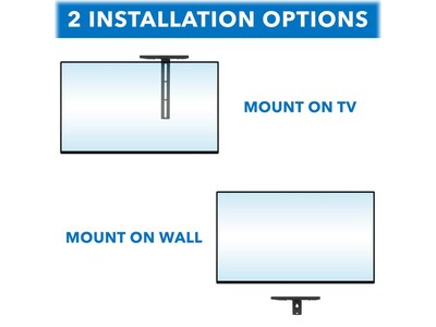 Mount-It! Steel Floating TV Shelf, Black (MI-896)