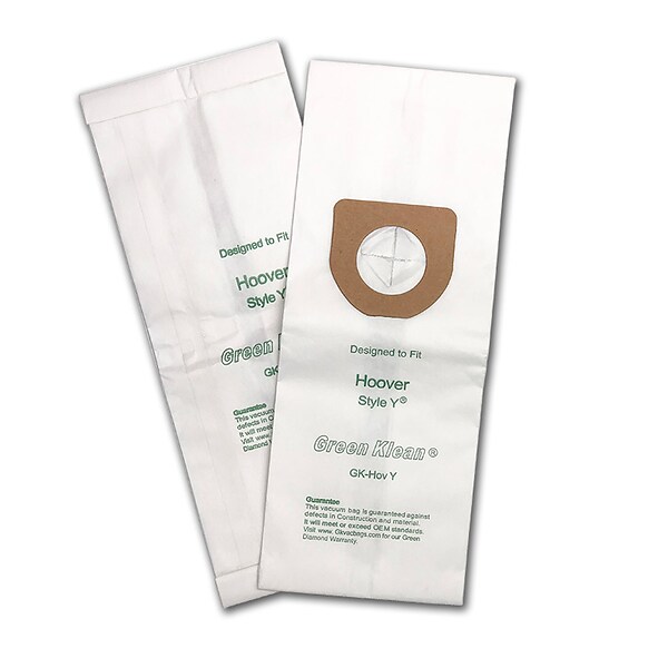 Green Klean® Replacement Vacuum Bags Fit Hoover U5140900, U6485900, CH53005, C1703-900, Royal CR50005, Pacific Scholar, 3/pk
