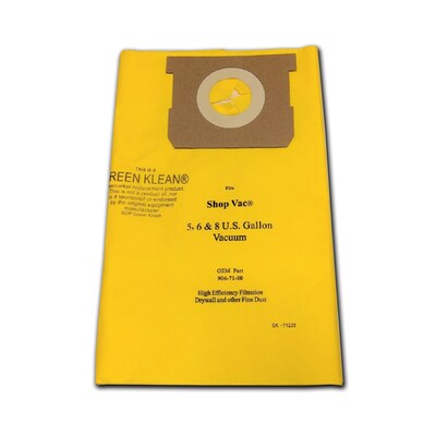 Green Klean Replacement Vacuum Bag, Yellow/Brown, 2/Pack (GK-71225-P)