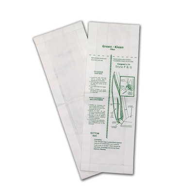 Green Klean® Repl Bags Fit Eureka 200, 600, 1400, 1900, 2000, 4000, 5000, Clarke Reliavac & others u