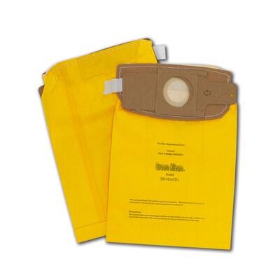 Green Klean Vacuum Bag, Yellow, 10/Pack (GK-HovCB1-P)