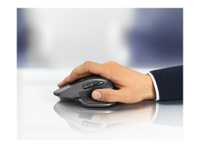 Logitech MX Master 2S Wireless Ergonomic Laser Mouse, Graphite (910-005965)