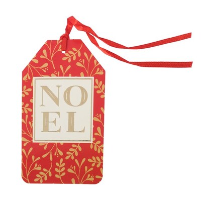 JAM PAPER Novelty Christmas Gift Tags with Ribbon, Rustic & Classic Christmas, 18/Pack (JAM2IG105746)