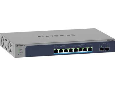 Netgear Pro 10-Port Gigabit Ethernet Smart Switch, Gray/Blue (MS510TXUP-100NAS)