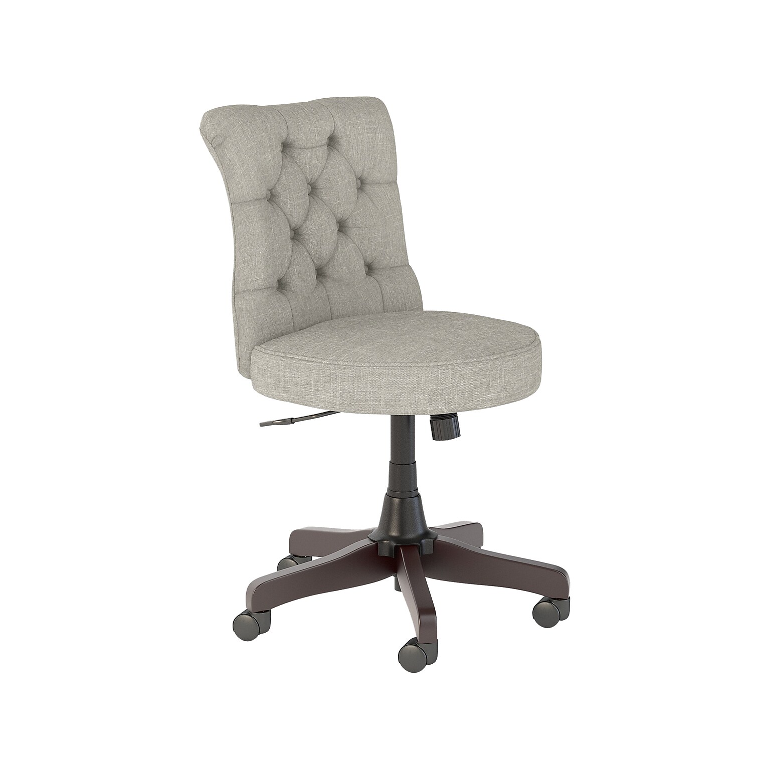 Bush Furniture Arden Lane Armless Fabric Swivel Office Chair, Light Gray (CH2301LGF-03)