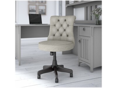 Bush Furniture Arden Lane Armless Fabric Swivel Office Chair, Light Gray (CH2301LGF-03)