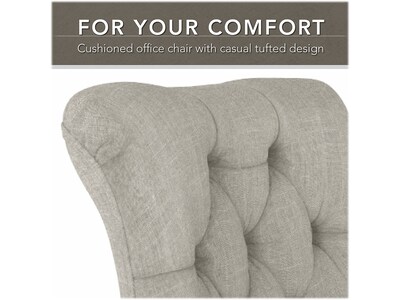 Bush Furniture Arden Lane Armless Fabric Swivel Office Chair, Light Gray (CH2301LGF-03)