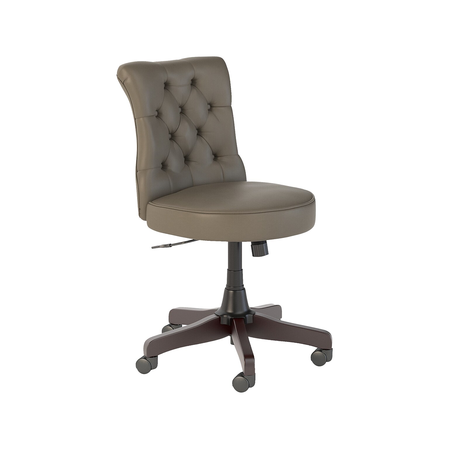 Bush Furniture Arden Lane Leather Swivel Office Chair, Washed Gray (CH2301WGL-03)
