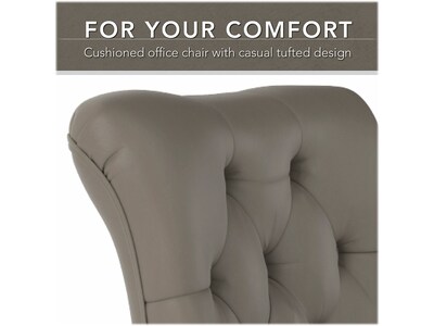 Bush Furniture Arden Lane Leather Swivel Office Chair, Washed Gray (CH2301WGL-03)