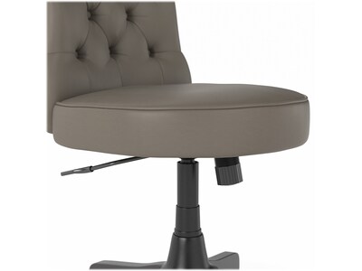 Bush Furniture Arden Lane Leather Swivel Office Chair, Washed Gray (CH2301WGL-03)