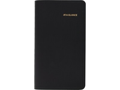 2022 AT-A-GLANCE 3.5 x 6 Monthly Planner, Black (70-064-05-22)
