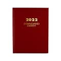 2022 AT-A-GLANCE 7.5 x 9.5 Daily Diary, Red (SD374-13-22)