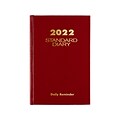 2022 AT-A-GLANCE 5 x 7.5, Daily Diary, Red (SD387-13-22)