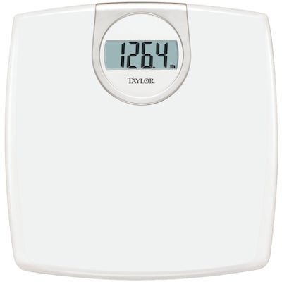 Taylor 550-lb Digital Silver Bathroom Scale in the Bathroom Scales