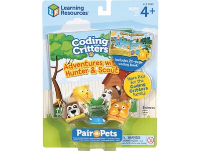 Learning Resources Coding Critters Pair-a-Pets: Adventures with Hunter & Scout, Multicolor (LER3090)