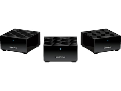 Netgear Nighthawk AX100 Dual Band Mesh WiFi 6 System, Black, 2/Pack (MK63S-100NAS)