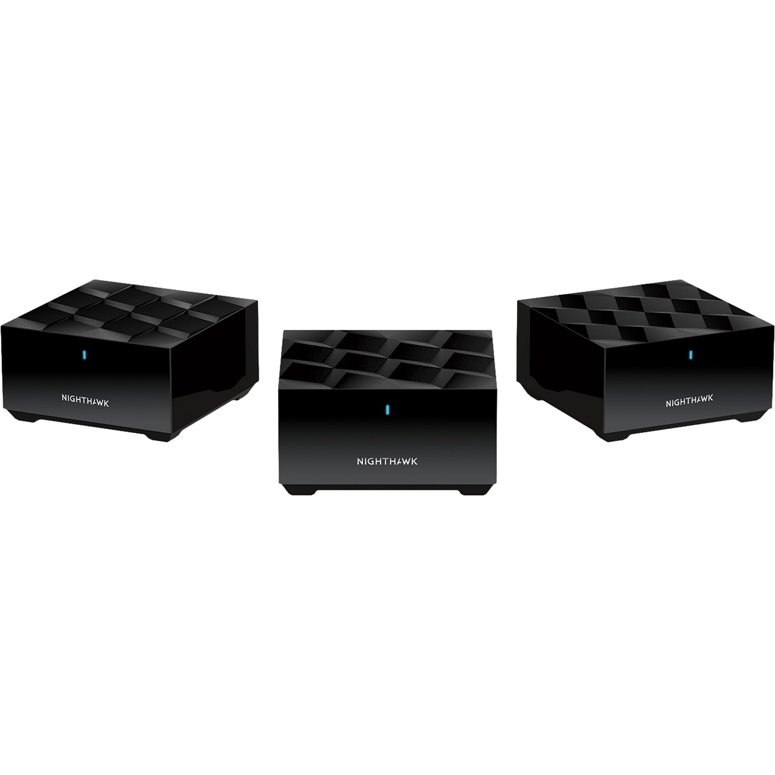 Netgear Nighthawk AX1800 Dual Band Mesh WiFi 6 System, Black, 2/Pack (MK63S-100NAS)