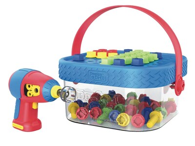 Educational Insights Design and Drill Bolt-It Bucket, 1.8 x 9 x 7.9, Multicolor (4145)