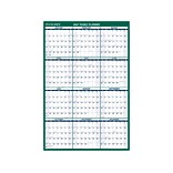 2022 AT-A-GLANCE 48.5 x 32.5 Yearly Calendar, White/Green (PM310-28-22)