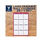 2022 AT-A-GLANCE 36.5" x 24.25" Yearly Calendar, White/Red (PM26-28-22)