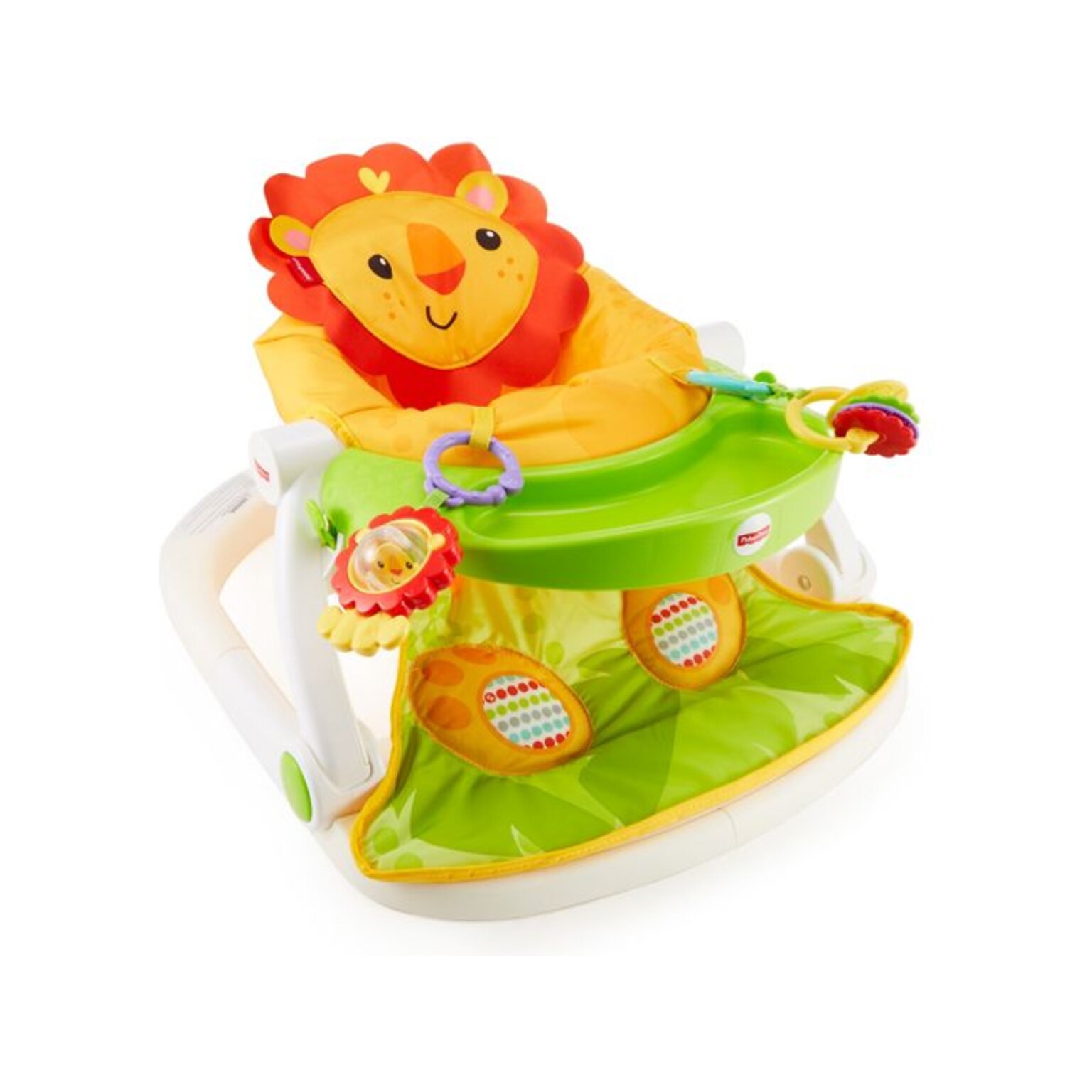 Fisher-Price Sit-Me-Up Fabric Kids Floor Seat with Tray, Multicolor (FPR21)