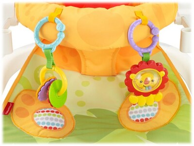 Fisher-Price Sit-Me-Up Fabric Kids Floor Seat with Tray, Multicolor (FPR21)