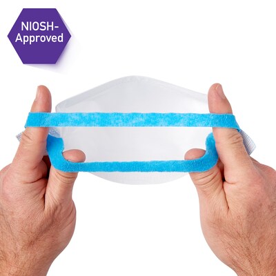 Kimtech Disposable N95 Pouch Respirator, Regular Size, White, 300/Carton (53358)