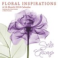 Floral Inspirations 2018 12 x 12 Inch Monthly Square Wall Calendar by Hopper Studios