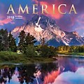 America 2018 12 x 12 Inch Monthly Square Wall Calendar with Foil Stamped Cover