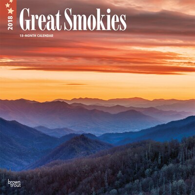 Great Smokies 2018 12 x 12 Inch Monthly Square Wall Calendar